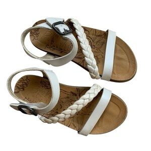 Blowfish Pearl White Strappy Sandals toddler girls size 10